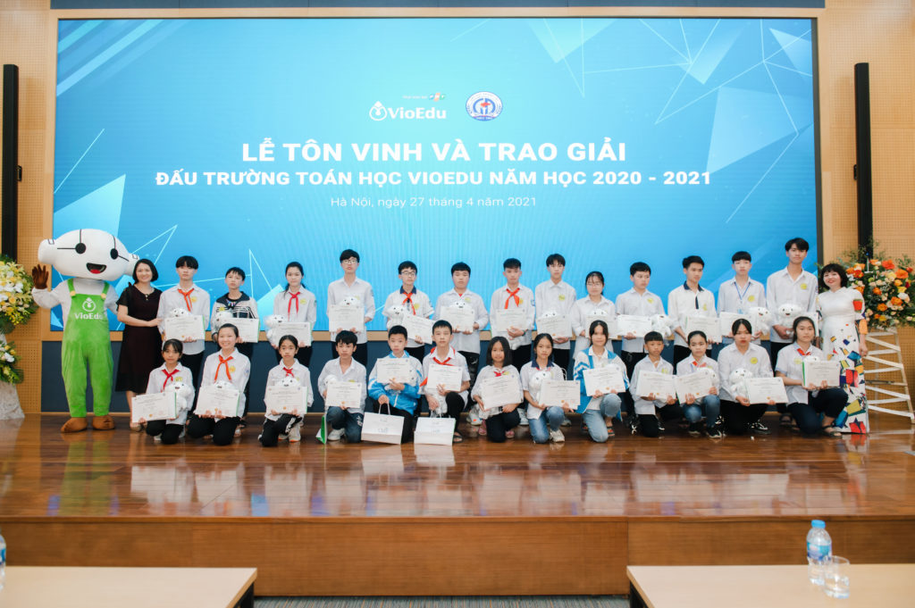 trao giải đấu trường toán học vioedu huyện phúc thọ
