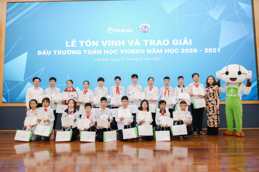 trao giải đấu trường toán học vioedu huyện phúc thọ