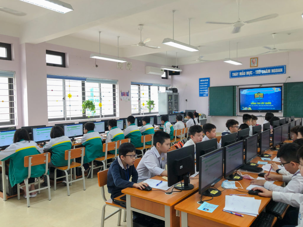 chung kết đấu trường toán học vioedu quận ba đình