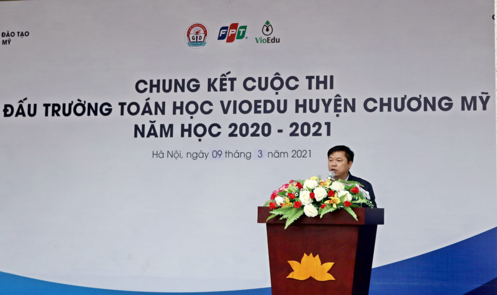 phát biểu tại chung kết đấu trường toán học vioedu huyện chương mỹ